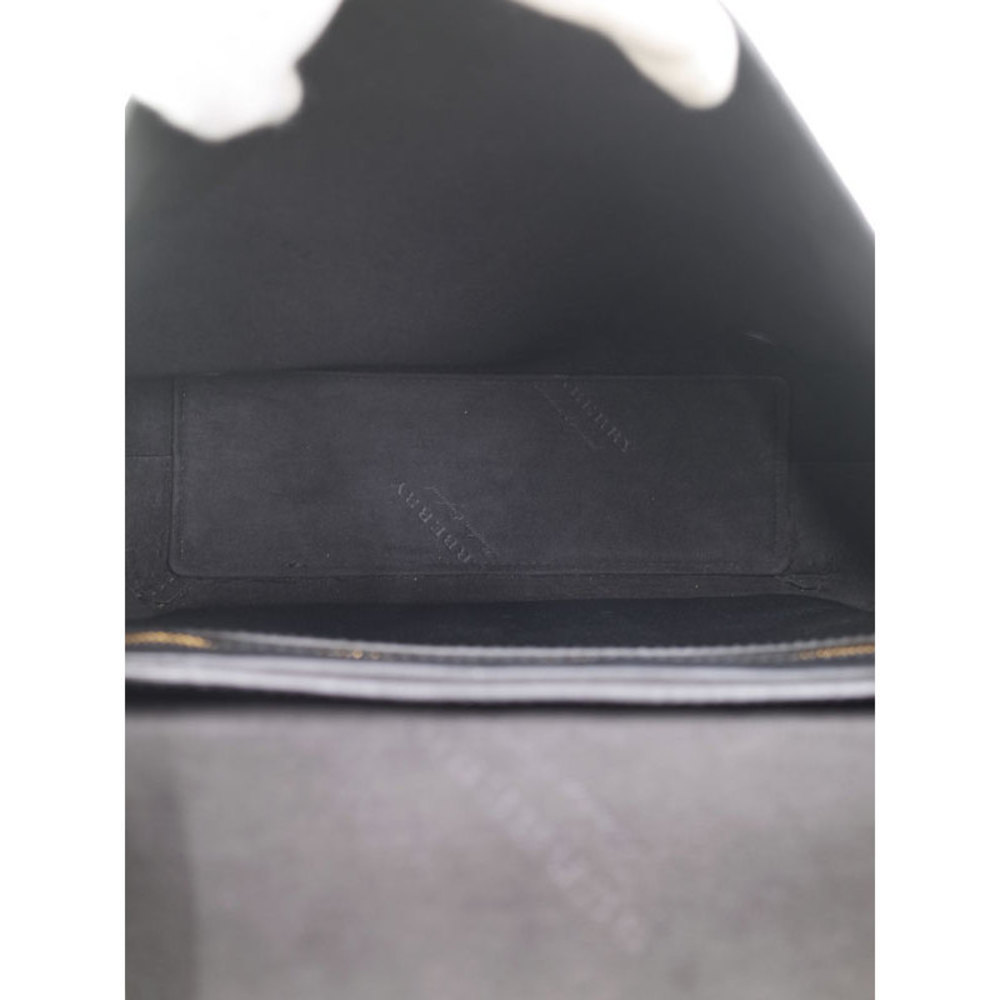 Burberry Logo Messenger Shoulder Bag Leather Black - Picture 3 of 8